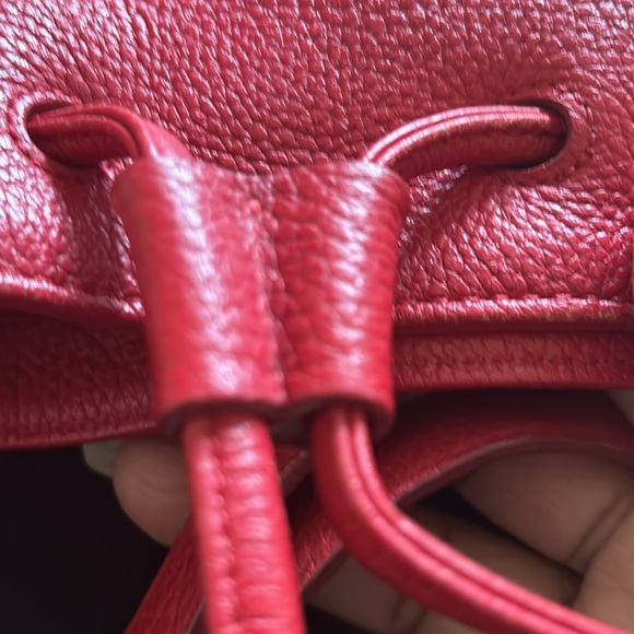 MCM Red Leather Shoulder Bag - Picture 14 of 14